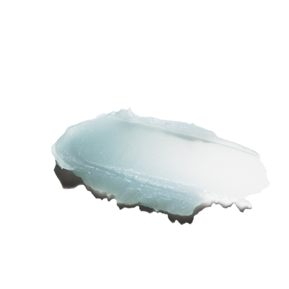 Smooth blue texture of RAAW Alchemy Calming Blue Balm, showcasing its rich, melting consistency.